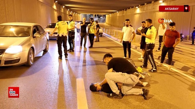 Aksaray'da oğlu kanlar içinde yerde yatan babanın çaresizliği yürekleri dağladı