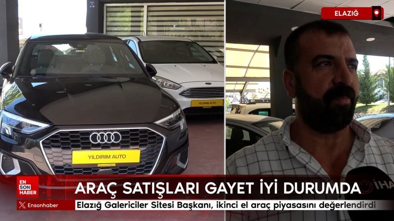 Elazığ Galericiler Sitesi Başkanı, ikinci el araç piyasasını değerlendirdi
