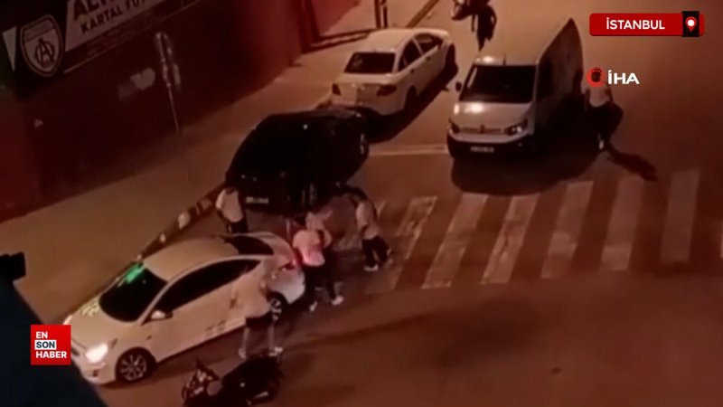 Kartal’da darp ettikleri şahsı silah zoruyla böyle kaçırdılar