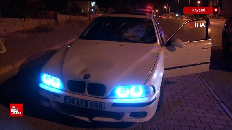 Kayseri'de yayalara çarpıp kaçan sürücü 3 kilometre uzakta yakalandı