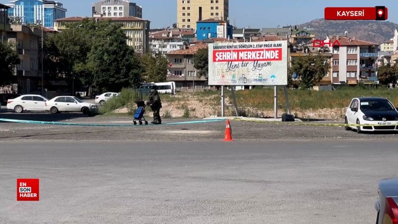 Kayseri'de şüpheli çanta kontrollü şekilde patlatıldı: İçinden kıyafet çıktı