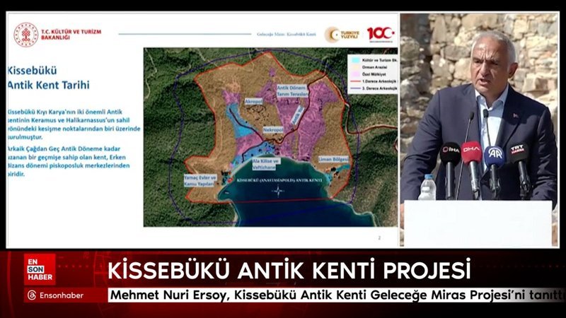 Mehmet Nuri Ersoy, Kissebükü Antik Kenti Geleceğe Miras Projesi'ni tanıttı