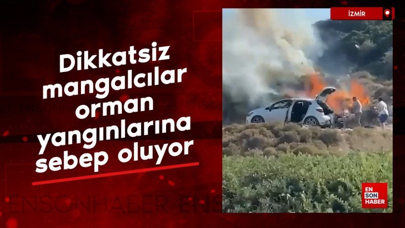 Dikkatsiz mangalcılar orman yangınlarına sebep oluyor
