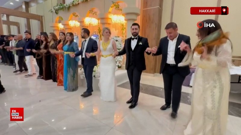 Hakkari'ye Hırvat gelin: Dillere destan düğünle evlendiler