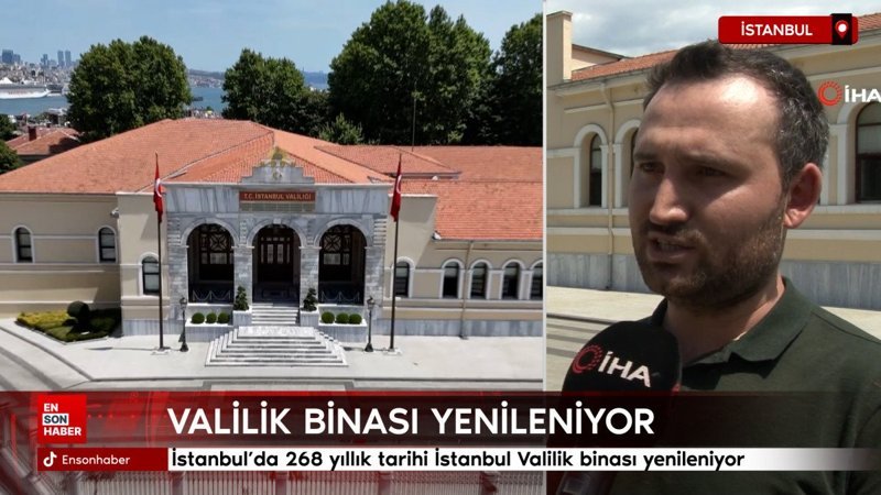 İstanbul'da 268 yıllık tarihi İstanbul Valilik binası yenileniyor