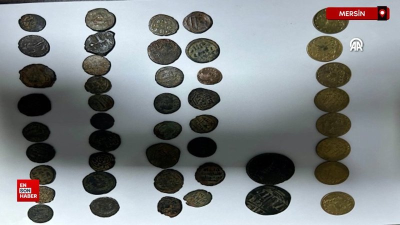 Mersin'de tarihi eser niteliği taşıyan çok sayıda obje bulundu