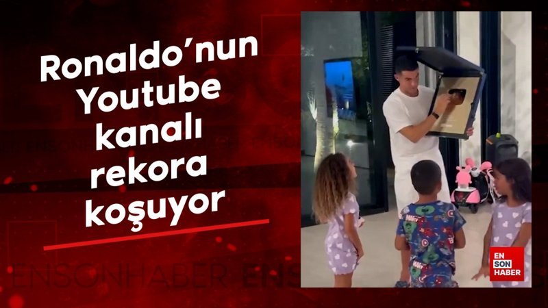 Ronaldo'nun YouTube kanalı rekora koşuyor