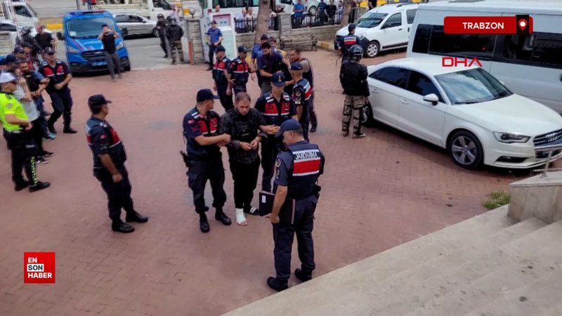 Trabzon'da yayla evini yakan kundakçılar adliyeye sevkedildi