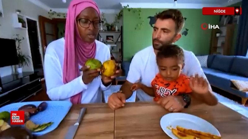 Niğdeli damat ile Kamerunlu gelinin ilk görüşte başlayan aşkı