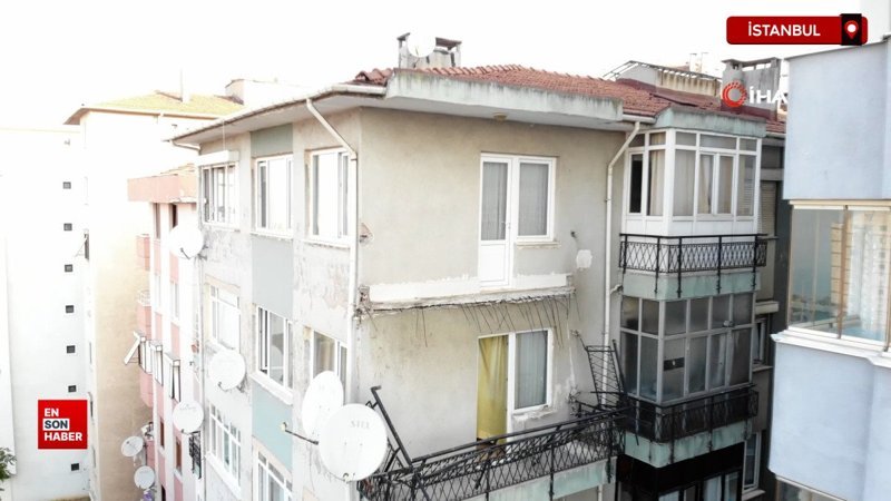 Kartal'da balkonu çöken apartman sakini: Umurumda bile değil