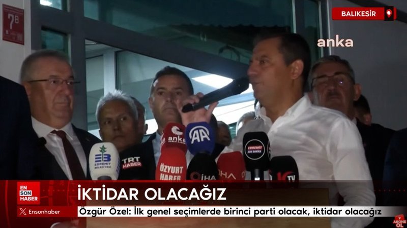 Özgür Özel: İlk genel seçimlerde birinci parti olacak, iktidar olacağız
