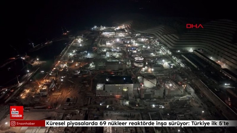 Küresel piyasalarda 69 nükleer reaktörde inşa sürüyor: Türkiye ilk 5'te