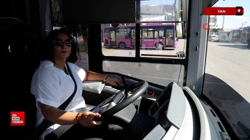 Van'ın tek kadın otobüs şoförü yeniden direksiyon başında