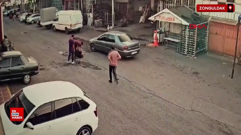Zonguldak'ta otomobille çarpıp darbettiler