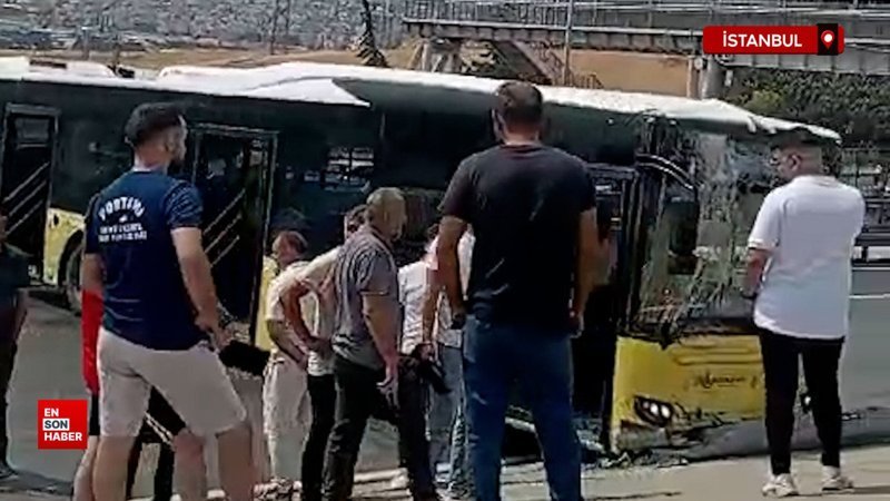 Esenyurt'ta İETT Otobüsü kaza yaptı