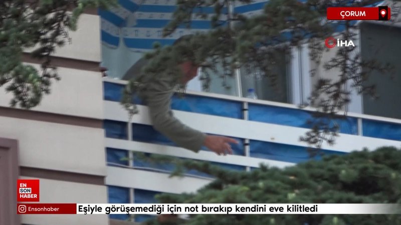Çorum'da eşiyle görüşemediği için mahalleyi uçurmakla tehdit etti