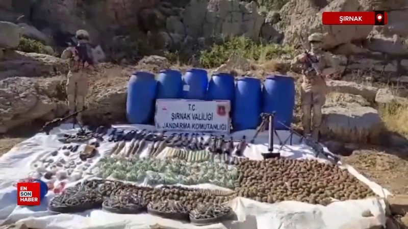 Şırnak'ta GÜRZ operasyonu: Terör örgütüne ait mühimmat deposu imha edildi