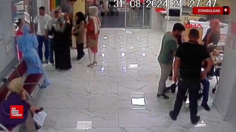 Zonguldak'ta karşılıklı şikayetçi olan hasta yakınları ile sağlıkçıların tartışması