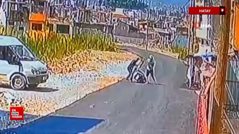 Hatay'da motosikletiyle işe giderken dayak yedi