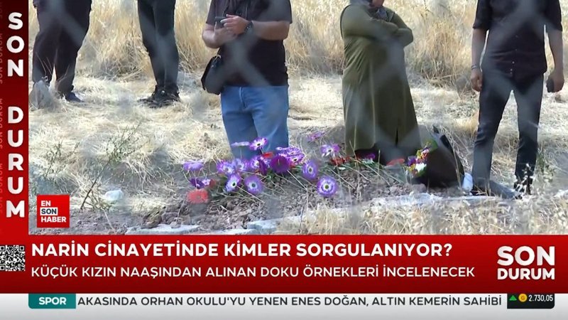 Narin Güran toprağa verildi: Mezarından ilk görüntü
