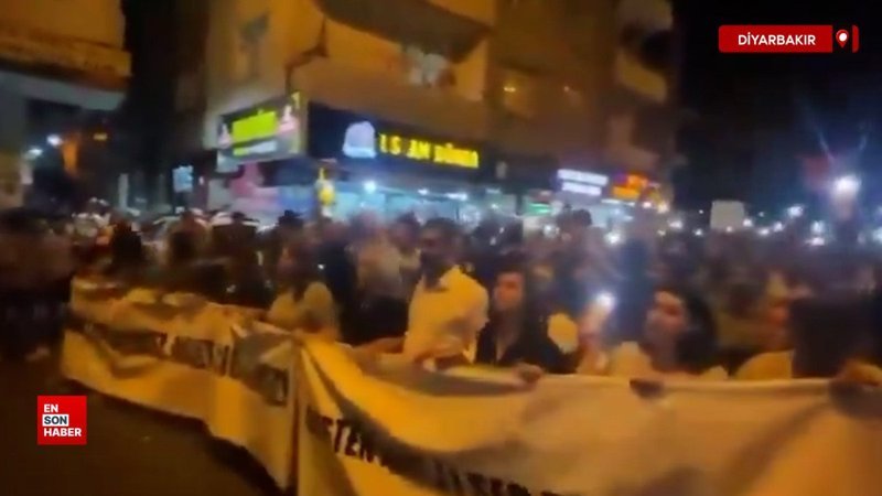Narin  için Diyarbakır'da DEM Parti'nin yaptığı yürüyüş