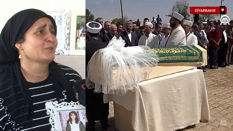 Narin'in tabutuna çok istediği gelinlik duvağı sarıldı