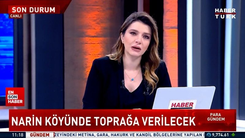 Türkiye Narin'e ağlıyor: Sunucu Sena Alkan gözyaşlarını tutamadı