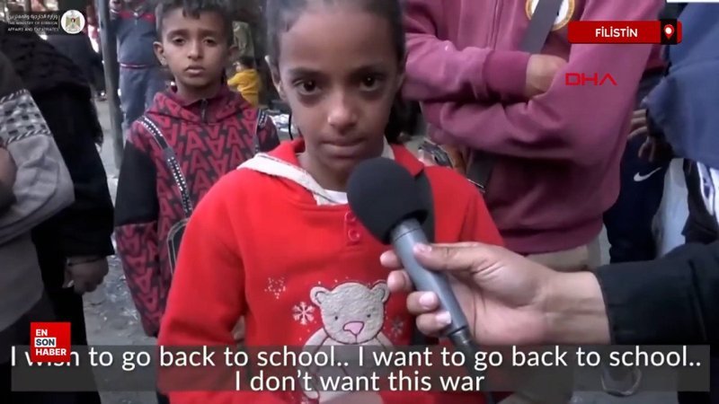 Gazze’de eğitim zorlu koşullarda tekrar başlıyor