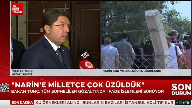 Yılmaz Tunç'tan Narin açıklaması: Adalet bunlardan hesap soracak