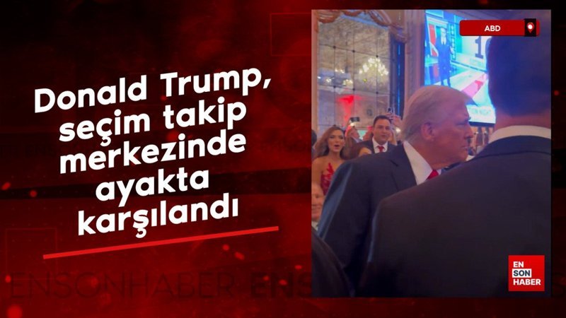 ABD'de Donald Trump'ın seçim merkezinde sevinç gösterileri