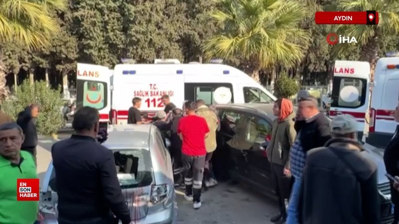Aydın'da kontrolünden çıkan otomobil kafeye daldı
