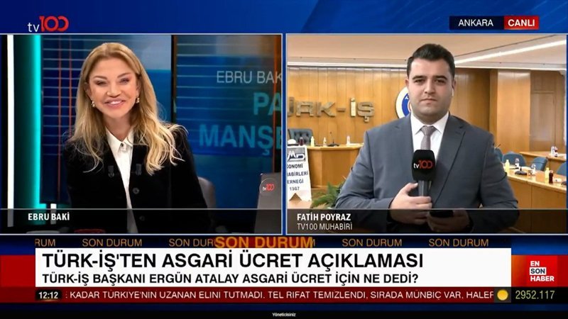 tv100'de güldüren anlar: Ebru Baki'nin canlı yayın kazası