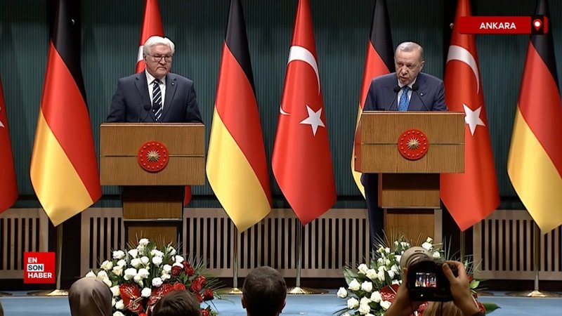 Cumhurbaşkanı Erdoğan Alman mevkidaşıyla ortak basın toplantısında konuştu