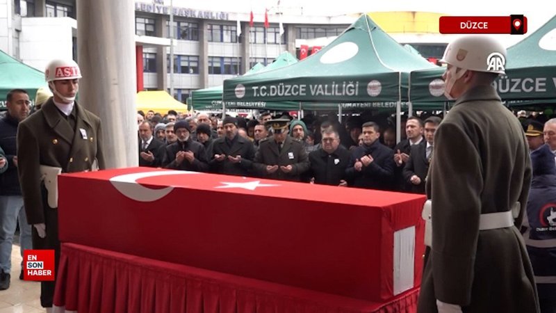 Şehit Piyade Uzman Çavuş Mustafa Bazna için cenaze töreni düzenlendi