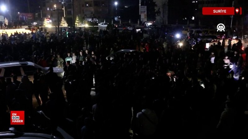 Devrik Esed rejimi unsurlarının Lazkiye’deki saldırısı İdlib’te protesto edildi