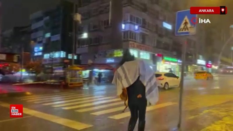 Ankara'da dolu yağışı etkili oldu