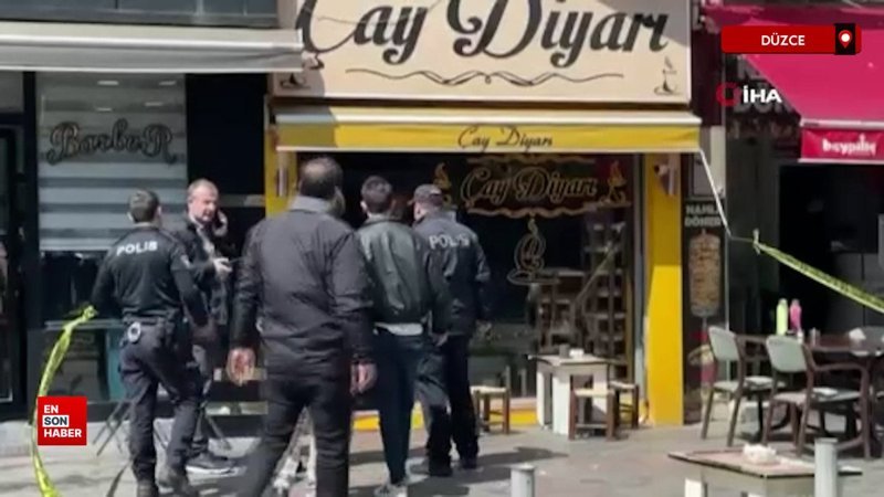 Düzce’de çay ocağında başından vurulmuş halde bulundu