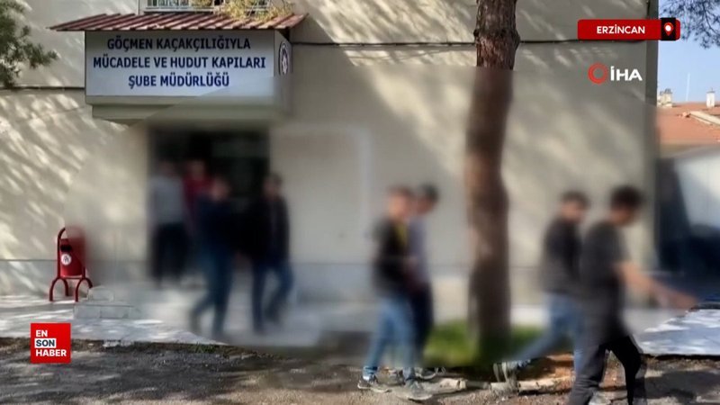 Erzincan’da yabancı uyruklu kaçak göçmenler yakalandı