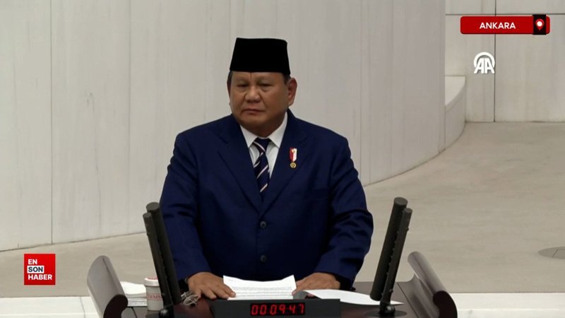 Endonezya Cumhurbaşkanı Prabowo, TBMM'de milletvekillerine hitap etti
