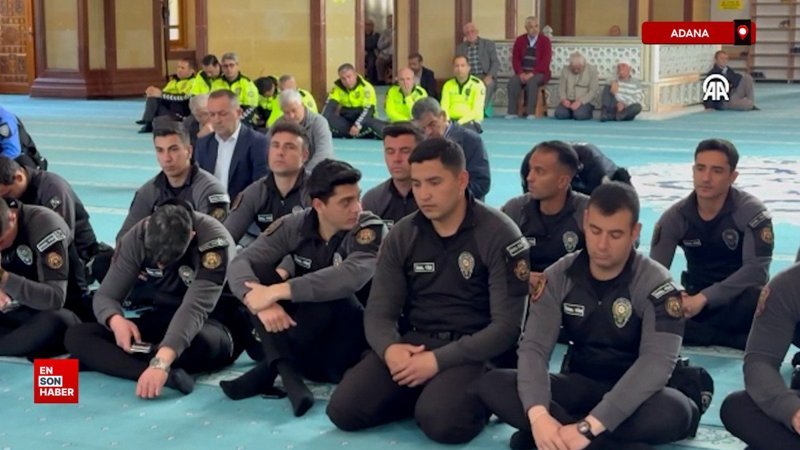 Adana'da Türk Polis Teşkilatının kuruluş yıl dönümünde şehitler için mevlit okutuldu