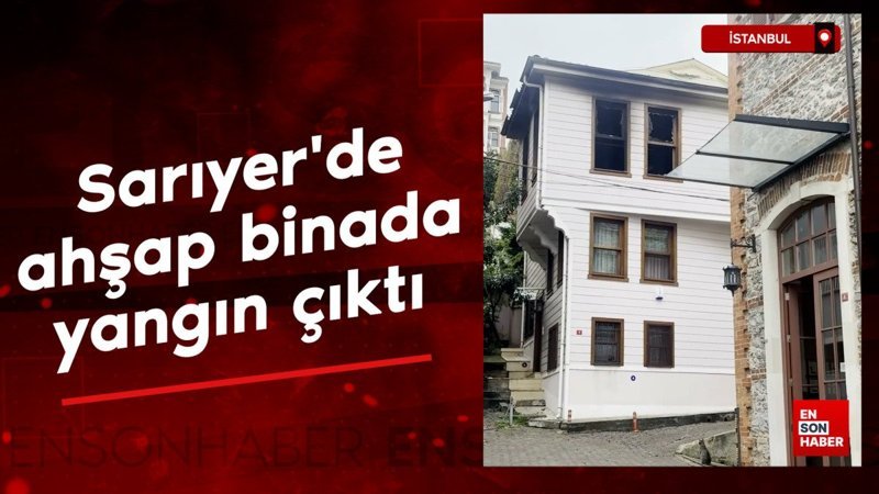 İstanbul'da ahşap binada korkutan yangın