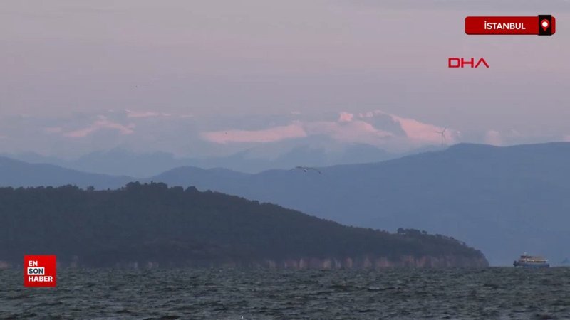 İstanbul'dan Uludağ manzarası