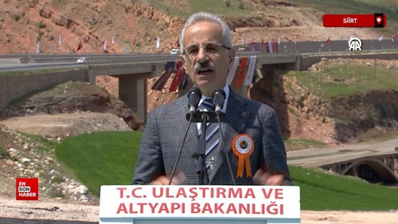 Bakan Uraloğlu, Siirt-Kurtalan Yolu ve Siirt Havaalanı Bağlantı Yolu Açılış Töreni'nde konuştu