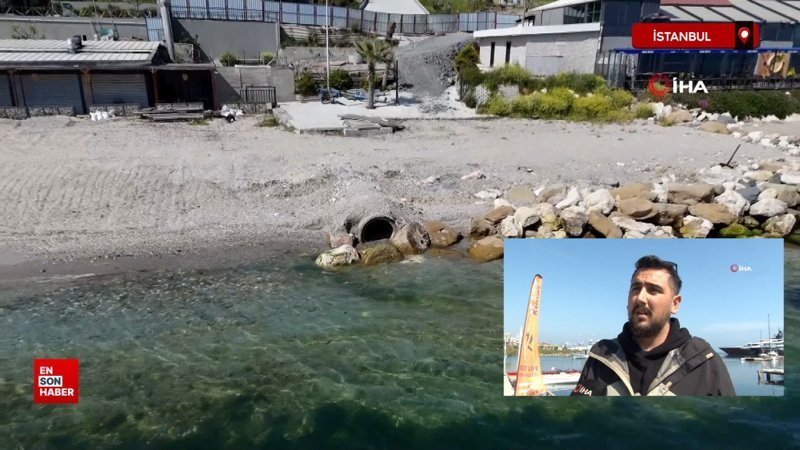 Beylikdüzü'nde denize dökülen İSKİ atık su hattı, vatandaşları tedirgin ediyor