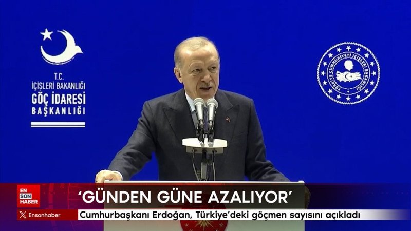 Cumhurbaşkanı Erdoğan, Türkiye'deki göçmen sayısını açıkladı