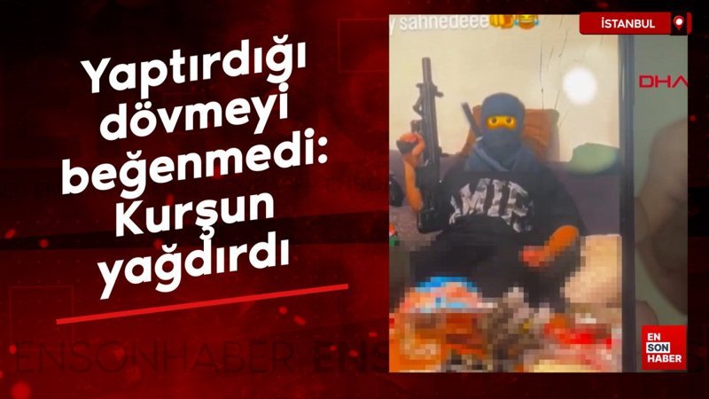İstanbul'da yaptırdığı dövmeyi beğenmedi dükkana kurşun yağdırdı