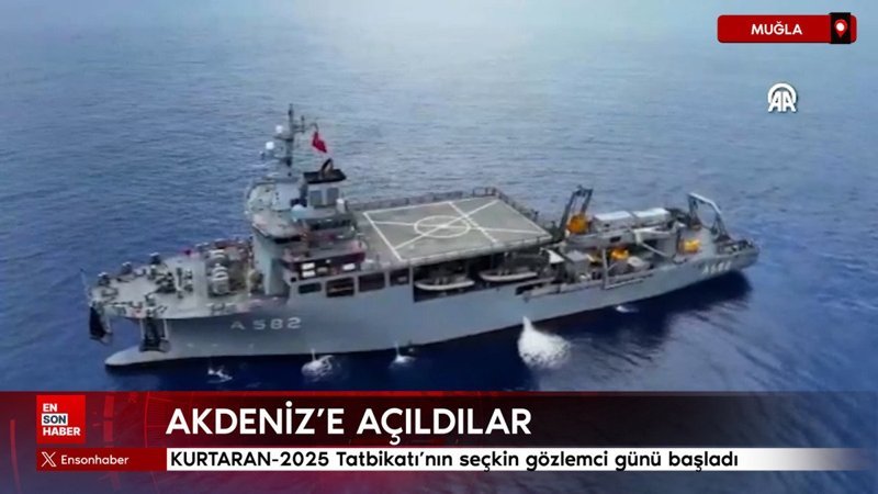 KURTARAN-2025 Tatbikatı'nın seçkin gözlemci günü Muğla'da başladı