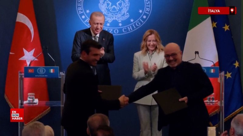 Türkiye ve İtalya hükümetleri arasında 11 anlaşma imzalandı