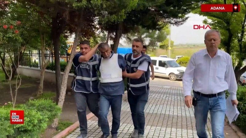 Adana'da boşanma aşamasındaki eşini öldüren şüpheli adliyede