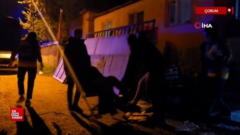 Çorum'da evinin önünde tabancayla vurulan şahıs yaralandı